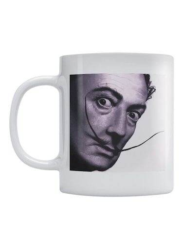 Salvador Dali Printed Mug White/Black/Grey