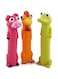 Chiwava 3 Pack 9" Squeaky Latex Dog Toys Standing Stick Animal Puppy Fetch Interactive Play for Small Medium Dogs