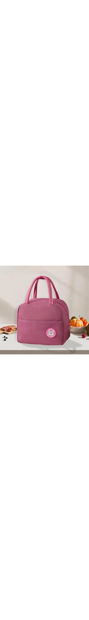 Lunch Box Bag, Insulated Lunch Bag, Waterproof Reusable Lunch bags for Kids,Adult,Women,Man,Office,Work,School,Beach,Picnic,Fishing,Hiking, Travel, Thermal Leak-proof Cooler Tote Bag (Pink)