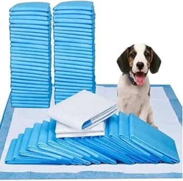 Super Absorbent Pet Training Pads, Anti Slip Toilet Pee Mat, Leak Proof, Disposable Dog Diapers for Cats and Dogs (Medium (45*60cm), 50, Pcs)