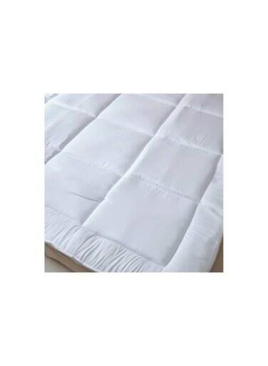 auraa Prima Microfiber Single Mattress Topper-90x200cm-WHITE