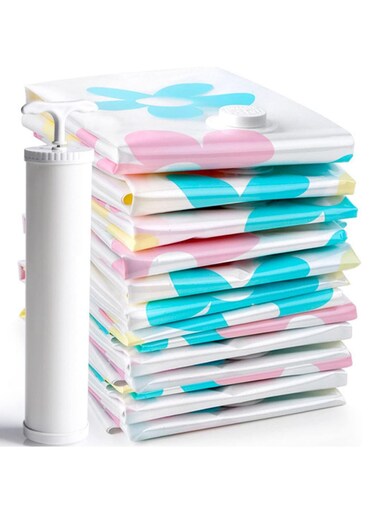 Vacuum Bag Storage Bag Home Organizer Foldable Clothes Organizer Seal Compressed Travel Saving Bag Package with Hand Pump