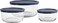 Hocking 6 Piece Glass Food Storage Set 0.5 L +1 L +1.65 L made of Tempered Glass, Oven Safe, Heat Proof, BPA Free