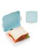 Sandwich Containers Silicone Sandwich Storage Holder Lunch Box for Fruit,Salad,Snacks,Kids(blue)