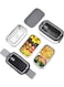 Bento Lunch Box Stainless Steel Insulated Lunchbox with 3 Compartments Food Storage Containers and insulation Bag BPA Free Airtight Snack Food for Kids &amp; Adults