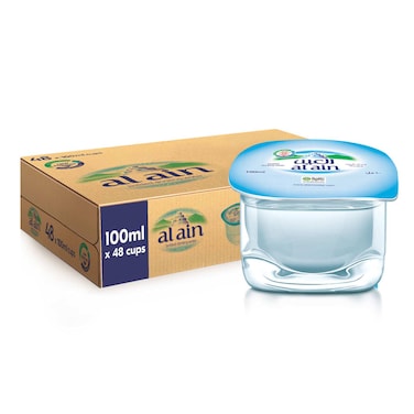 Al Ain Drinking Water Cups 100ml Pack of 48