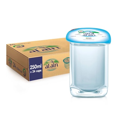 Al Ain Drinking Water Cups 250ml Pack of 24