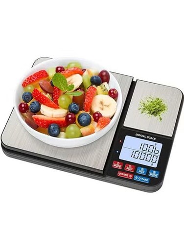 Dual Platform Digital Kitchen Scale Electric Kitchen Scale Digital Kitchen Scale Multifunction Food Scale 7 Units Tare Auto Off