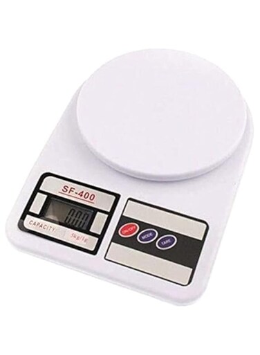 Dubai Gallery Digital Kitchen Scale White 24X16.5X3.5Centimeter
