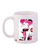 Anime Printed Ceramic Coffee Mug White/Pink/Black