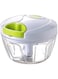 Dubai Gallery Hand Pull Food Chopper White/Green/Clear