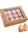 YelaJoy 10PCS Cupcake Container,Cupcake Boxes,12 Count with Window Boxes Holding 120 Pastry Box for Birthday Holiday Party Bakery Supplies,Food Grade Cupcake Holder,Ideal for Cupcakes Desserts (Brown)
