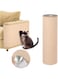 Ankila Cat Scratch Mat,40 * 300cm Self-Adhesive Cat Carpet Replacement for Cat Tree and Scratch Post Protector,Trimmable DIY Couch Protector from Cat Claws Scratching (Khaki)
