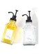 Coffee Bar Accessories, Coffee Syrup Dispenser - 2pack,500ML Syrup Dispenser with Labels,Syrup Pump Dispenser for Coffee Bar (Black)