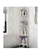 TASTE Bathroom Storage Shelf Free-Standing Corner Rack Shower Caddy Narrow Shelving Unit Organizer Stand for Kitchen Garage Pantry