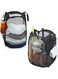 Simple Houseware 2 Pack - Mesh Pop-Up Laundry Hamper Basket with Side Pocket, Black