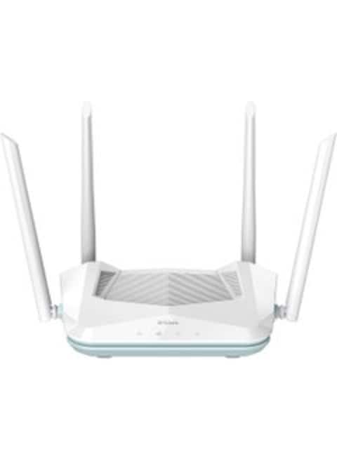 WiFi 6 Router, AX1500 Ai Series 802.11AX Smart Home Wireless Internet Gigabit Dual Band Network System (R15) White