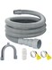 STAYOUNG Washing Machine Drain Hose - Drainage Pipe Extension,Universal Replacement Hose，Includes 4 Fittings, Suitable For Washing Machines, Dishwashers, Tumble Dryers (1.5m)