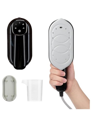 Portable Mini Steam Iron, Travel Iron with Intelligent Screen Display, 180&deg;Rotating Foldable Handheld Garment Steamer, Fast Preheating Steam Dry Ironing &amp; Steaming 2 In 1, for Home and Travel