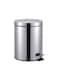 Winsor Stainless Steel Pedal Dustbin with Removable Inner Bucket - Trash Can Round Shape Dustbin for Bathroom, Home, Kitchen, washrooms, Room and Office 8 ltr