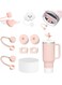 Stanley Cup Accessories Set Including 6 Pcs Silicone Spill Proof Stopper, 2 Pcs Straw Cover Cap for 9-10 mm Straws, 1 Pcs Clear Silicone Boot for Stanley Cup Stanley 40oz &amp; 30oz Tumbler (PINK)