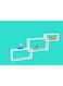 Feelings Wall Floating Shelves &ndash; Set of 3 Pieces   Wall Mounted Shelves for Bedroom, Living Room, Bathroom, Home D&eacute;cor (White)