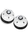 Excefore Pet Training Bells, 2 Pack Dogs Bell for Door Potty Training and to Ring to Go Outside Communication Device Dog AgilityTraining Equipment Interactive Toys (White)