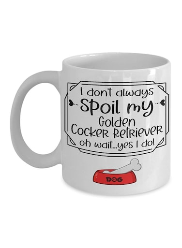 Golden Cocker Retriever Dog Lover Coffee Mug White