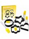 Egg Ring for Frying Eggs, Stainless Steel Egg Cooking Rings with Anti-scald Handle, Non-stick Egg Shaper Molds for Omelet, Breakfast Tool for Pancake, Sandwich Burger, Crumpet Ring&ndash;4 Different Shapes