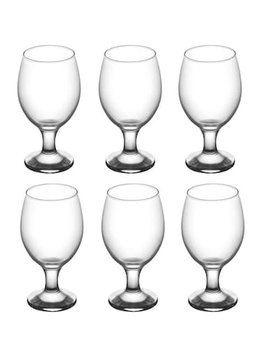 6-Piece Misket Glass Set Clear 400ml