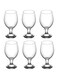 6-Piece Misket Glass Set Clear 400ml