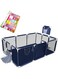 SKY-TOUCH Baby Playpen, Indoor &amp; Outdoor Kids Activity Center Play Yard, Sturdy Safety Baby Fence Play Area Center with Basketball Hoop, Giant Play Fence for Toddlers, Kids, Twins, Child, Infants