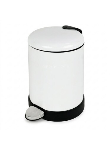 Step Trash Bin   Glossy Stainless Steel Finish   Groove Pedal   Fingerprint Resistant   Suitable For Bathrooms, Kitchens &amp; Homes   5 Liters
