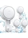 Luxear Suction Hooks Powerful Vacuum Suction Cup Hooks- Heavy Duty Kitchen Suction Cup Holder Shower Hook for Towel Robe Loofah - White Waterproof Suction Holder- for Bathroom Kitchen Restroom (4Pack)