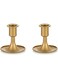 TERRIFI 2 PCS Gold Taper Candle Holder, Candlestick Taper Candle Holders, Gold Candle Holder, Suitable for Table Centerpiece, Wedding Reception, or Home Decor