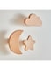 HomeBox Natura 3-Piece Wooden Constellation Wall Hook Set