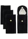 BENECREAT 4PCS Watch Pouch Watch Storage Bag, Black Portable Velvet Watch Travel Case Organizer with Insert for Travel Outdoor, 5x2.6x0.23