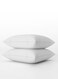 2 Piece Set Pillow Micro Fiber Pillow Extra Soft Comfortable Sleeping Pillows For Bedroom 50x75 cm White
