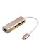 USB 3.0 Type C USB-C Multiple 3 Ports Hub With Ethernet Networks LAN Adapter for Macbook Pro