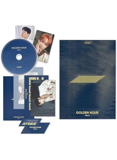 [GOLDEN HOUR : Part.1] (BLUE HOUR Ver.) Invitation + Photo Frame + Envelope + Photobook + Postcard + Photo Card + Sticker + Bookmark + Disc + 2 Pin Badges + 4 Extra Photocards