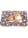 Cozy Cat Calming Blanket, Dog/Cat Blanket with Cute Paw Prints,Super Soft Pet Blanket Flannel Throw, Warm Pet Mats, XL