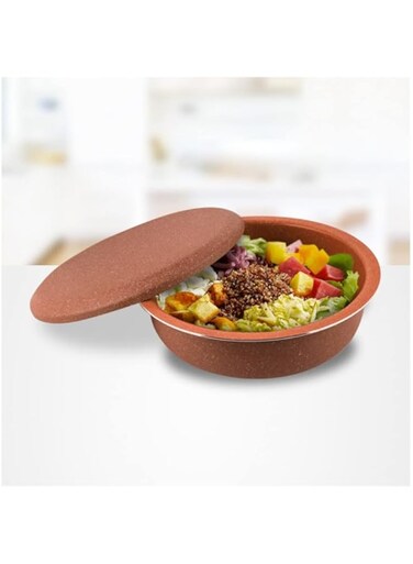 Relance Multi-Purpose Maqluba Pot 32CM Non-Stick, Granite Coating Cookware Pot-RED