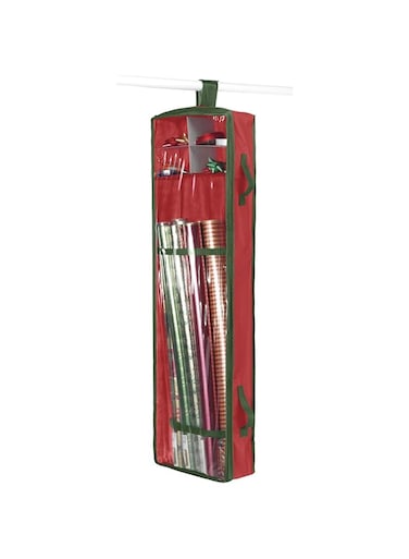 Whitmor 6129-5343 Gift Wrap Organizer, 1 Count (Pack of 1), Red