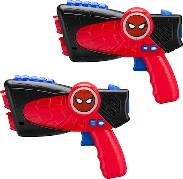 Ekids Kiddesigns Laser Tag Gun Marvel Spiderman Far From Home, Laser Tag Blaster For &amp; Adults Indoor Outdoor Laser Battle Lights Up And Vibrates 100 Ft Range With Sound Effects And Shooting Modes