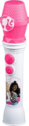 Ekids Kiddesigns Barbie Sing Along Microphone For Kids, Real Working Microphone, Built In Music LED Flashing Light And Speaker, Kids Toys Portable Karaoke Machine, By Mattel