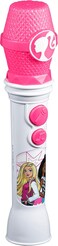 Ekids Kiddesigns Barbie Sing Along Microphone For Kids, Real Working Microphone, Built In Music LED Flashing Light And Speaker, Kids Toys Portable Karaoke Machine, By Mattel