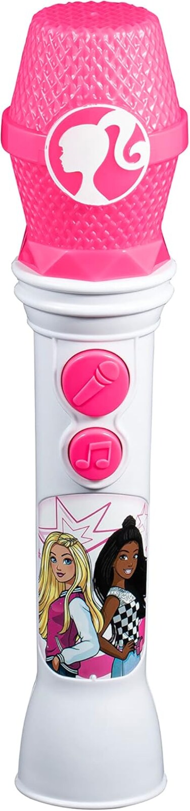 Ekids Kiddesigns Barbie Sing Along Microphone For Kids, Real Working Microphone, Built In Music LED Flashing Light And Speaker, Kids Toys Portable Karaoke Machine, By Mattel