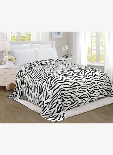 East 100% Polyester Rotary Fleece Blanket -220x240 cm Wave Printed Super King
