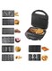 Wtrtr HALEY Sandwich Maker,8-in-1 Multi Snack Maker,Detachable Sandwich, Grill, Waffle Making Plates with Bakelite Coating, 1-Year Warranty (8 In 1)