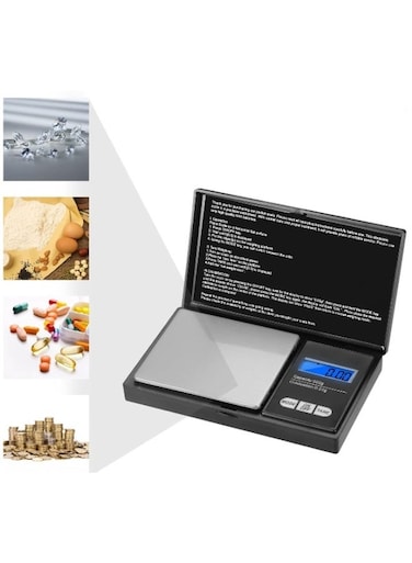 Scale Digital Kitchen Scales 500g x 0.01g Pocket Scales Precision Scale with Back-Lit LCD Display, 2 Batteries Included - Ideal for Jewellery, Gold, Coffee, Herb, Weed, and Food